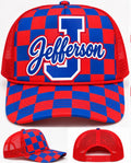 Jefferson Checkered Trucker Hat