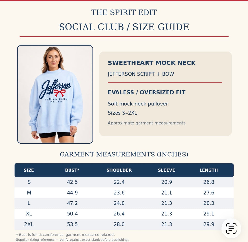 Jefferson Social Club Sweetheart Mock Neck