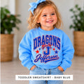 Little Dragon Light Blue Crewneck - Toddler