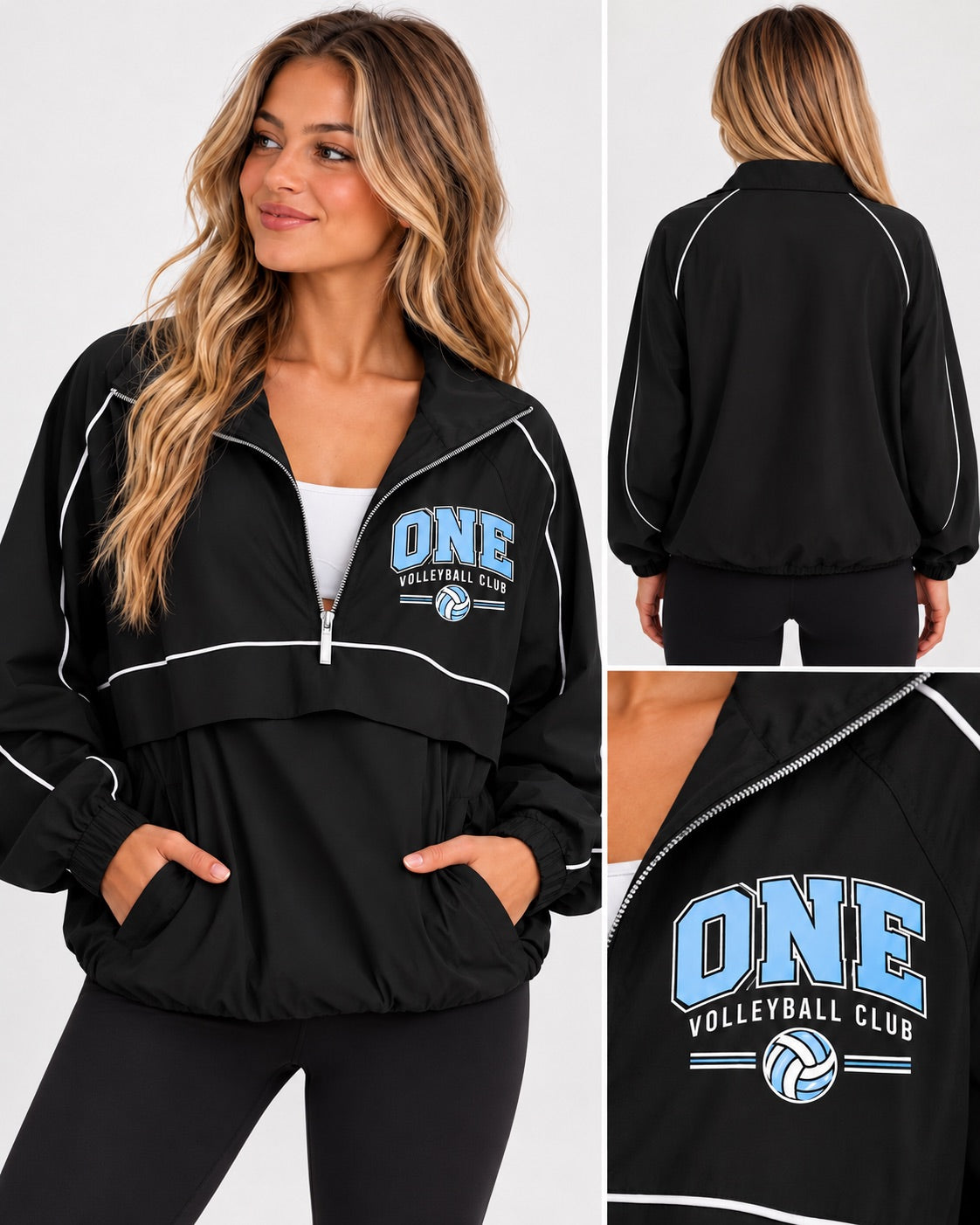 One Varsity Quarter Zip Pullover