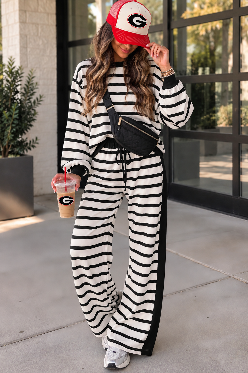 The Sideline Stripe Pant Set