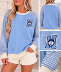 H Gingham Pullover