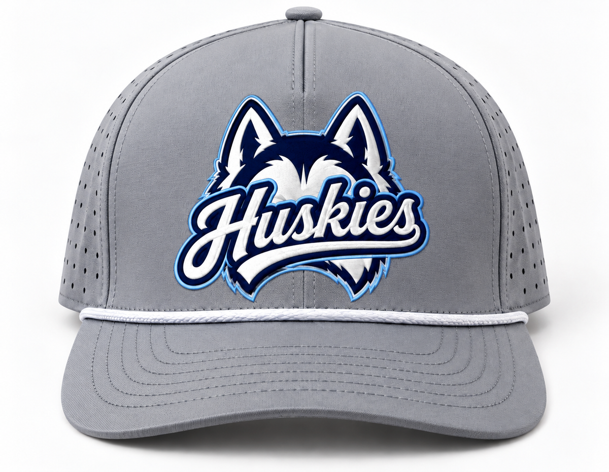 Huskies Varsity Script Performance Hat (Gray)