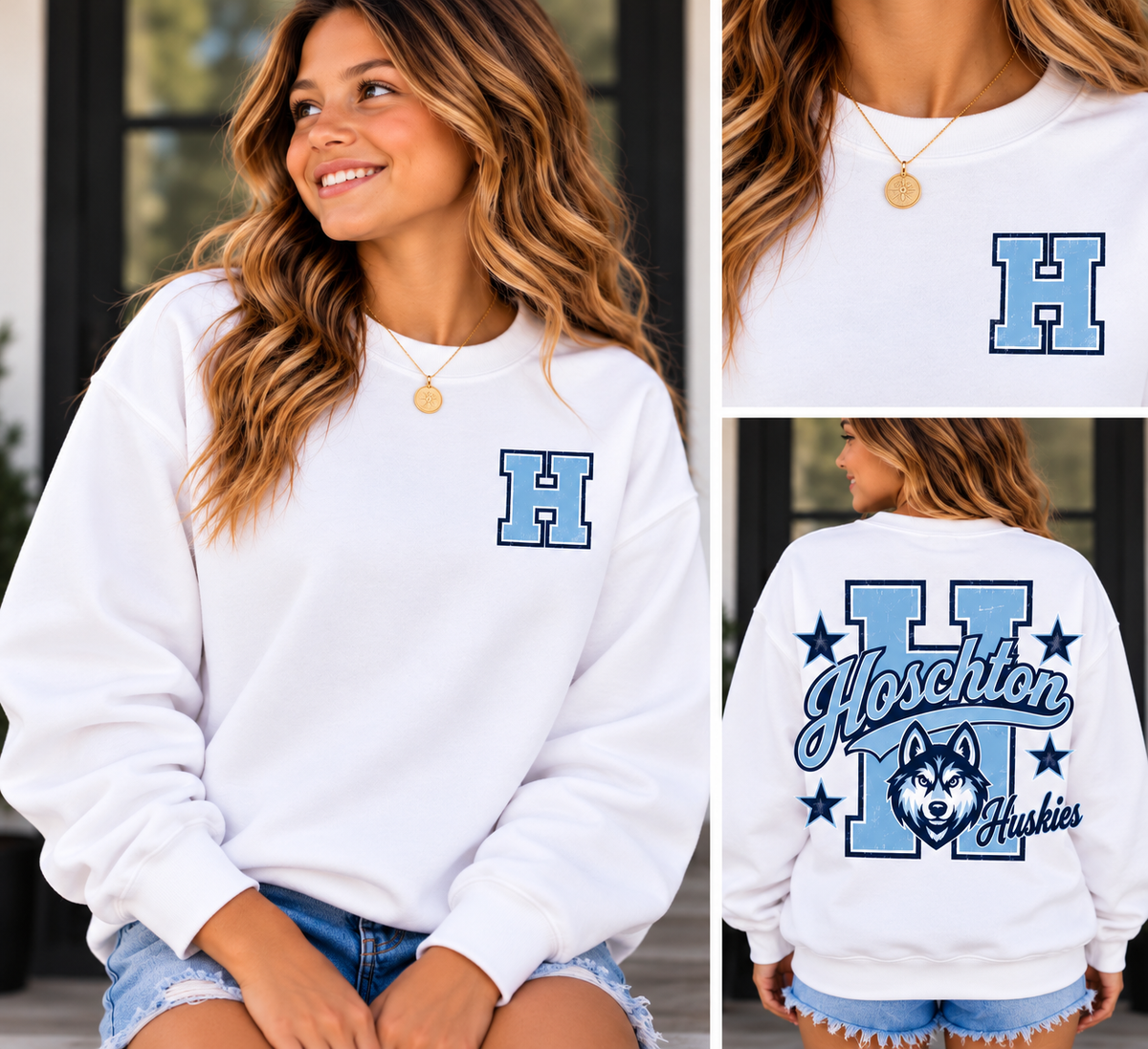 Youth Hoschton Varsity Crew Neck
