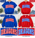 Ladies Dragons  Gingham Sweatshirt + Tee