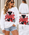 Custom Jaxco Football Mom Crew Neck