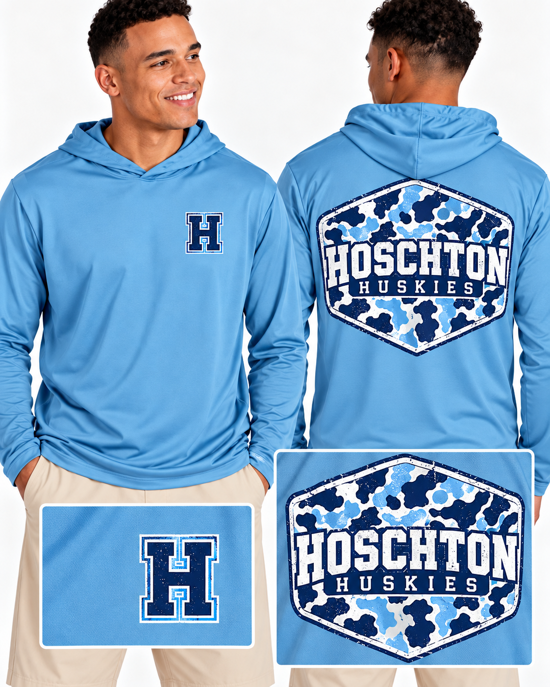 Men's Husky Camo UV Performance Hoodie