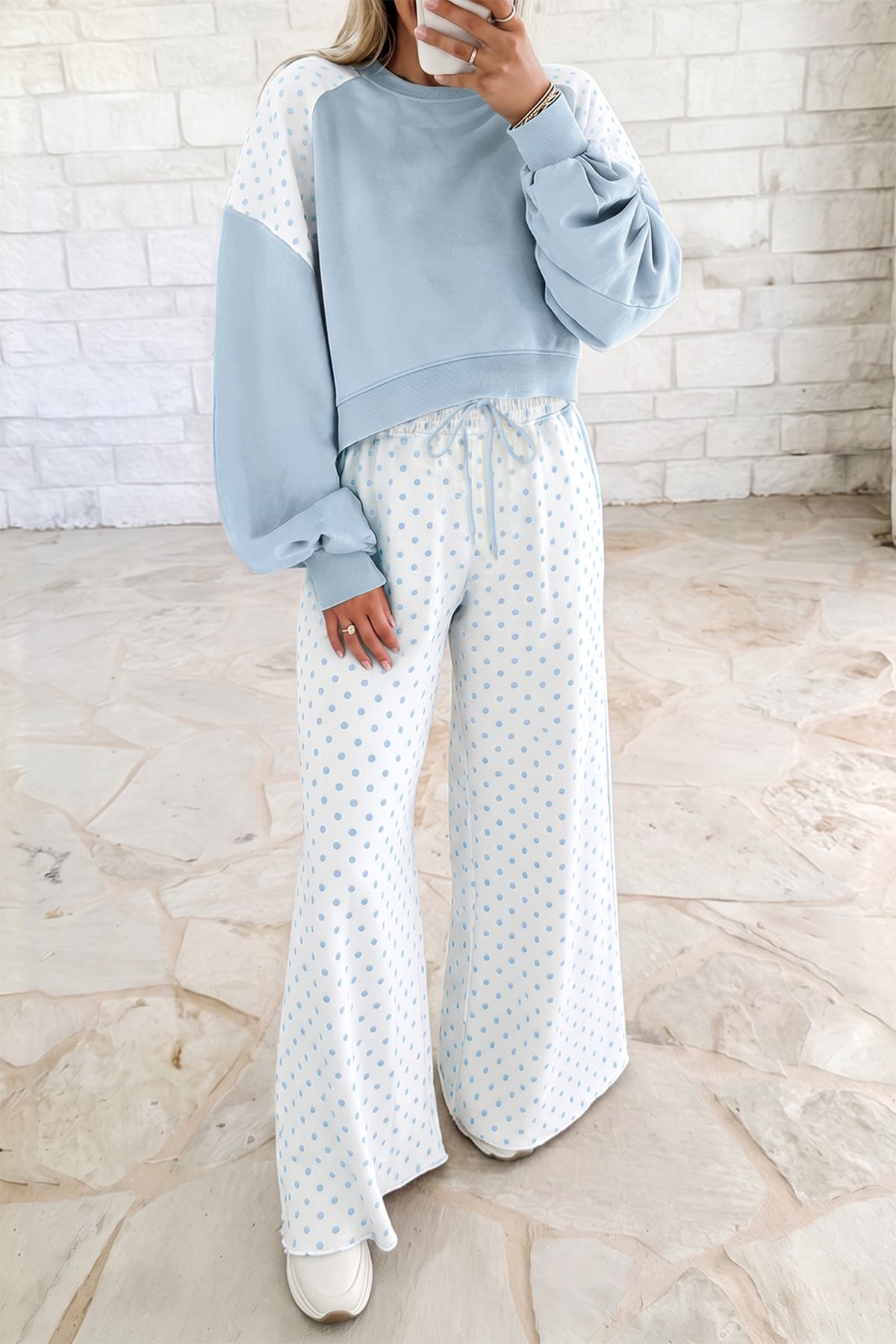 The Sweet Spot Polka Dot Pant Set