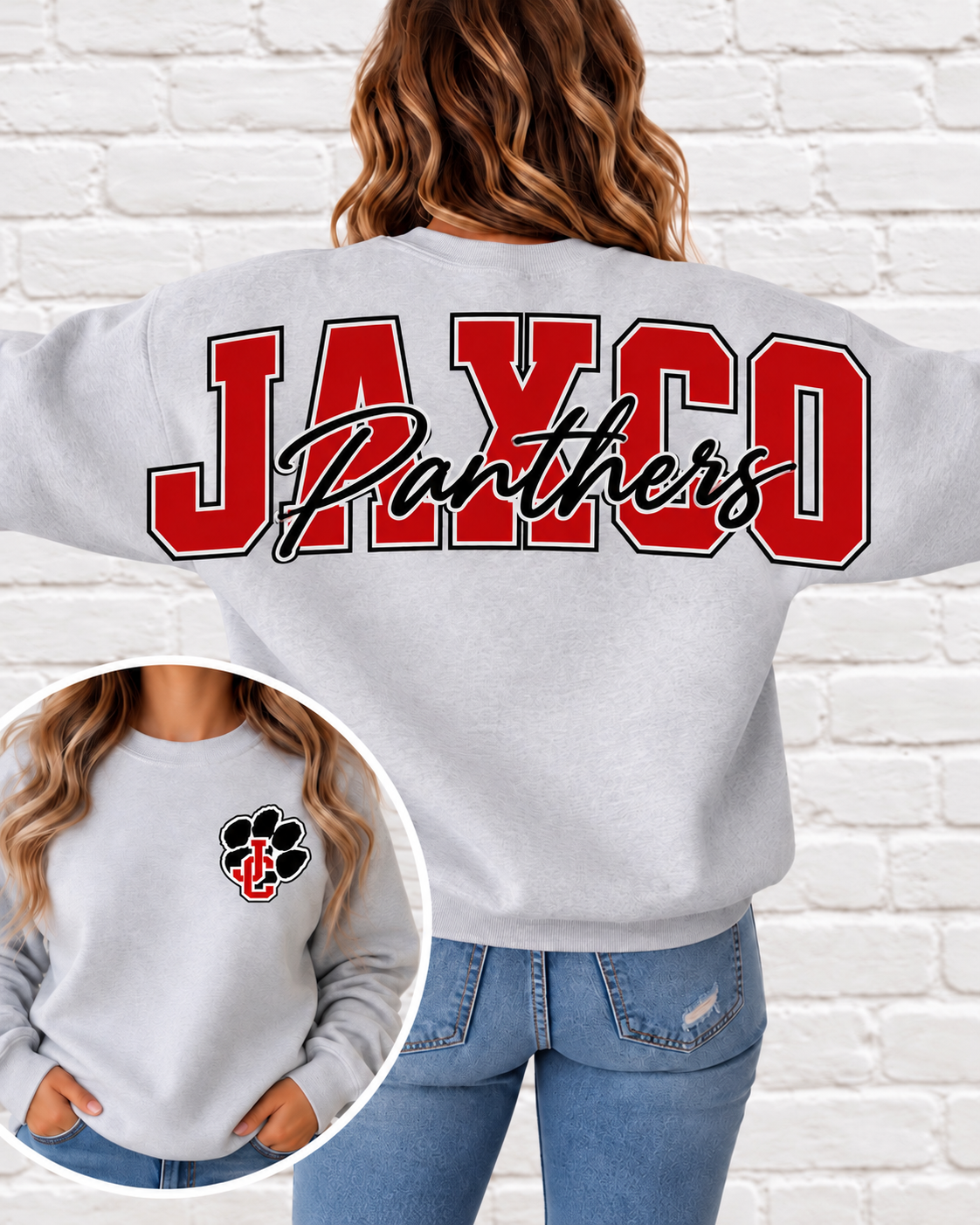 Jaxco Vintage Script Crew Neck