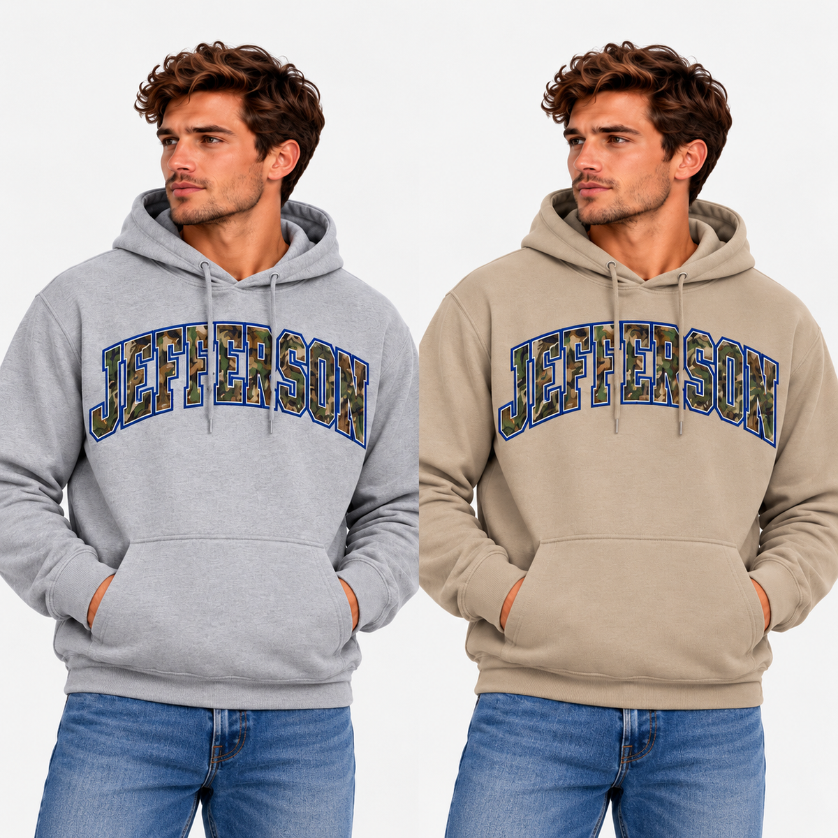 Jefferson Varsity Camo Hoodie