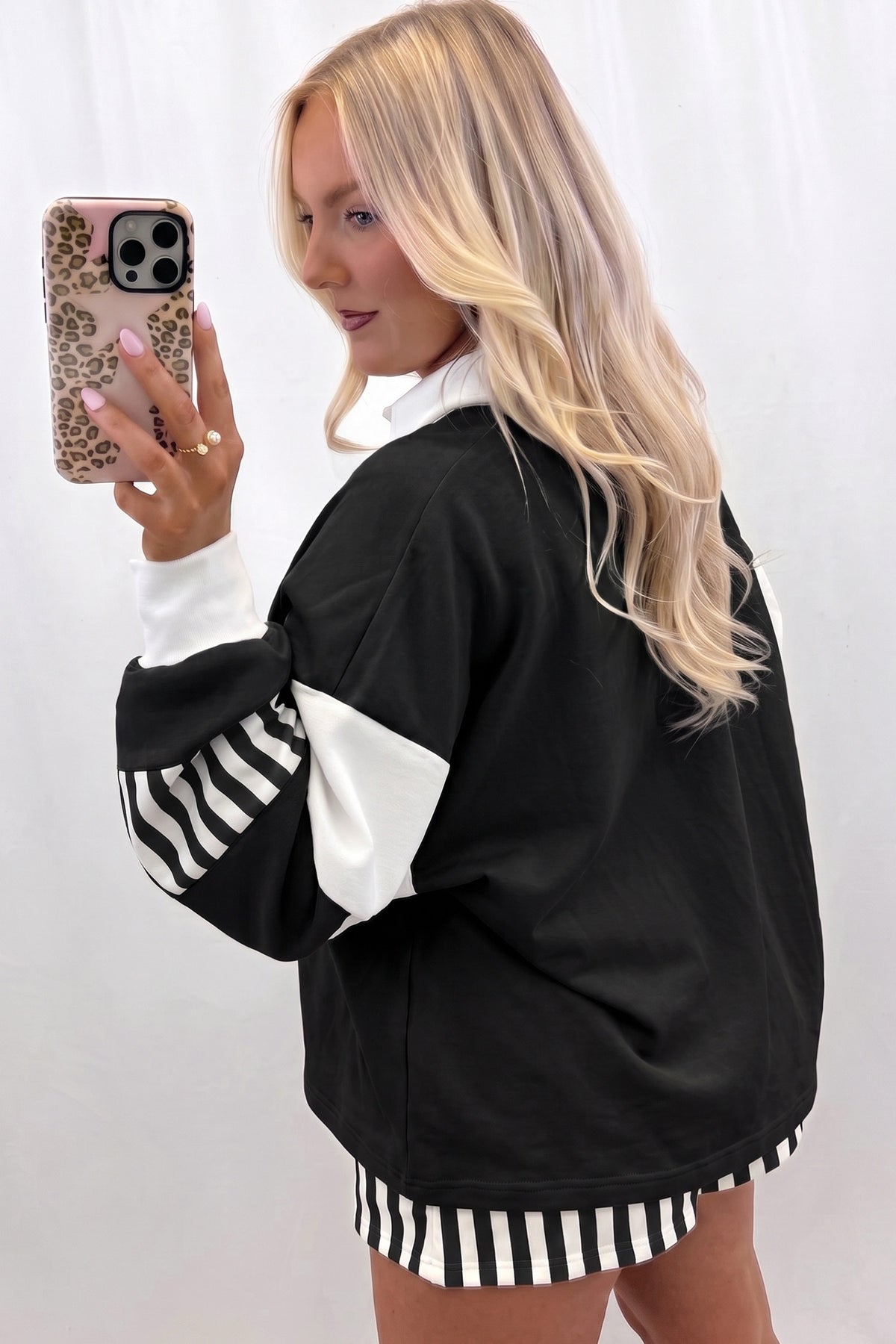 🖤 The Varsity Stripe Sideline Shorts Set
