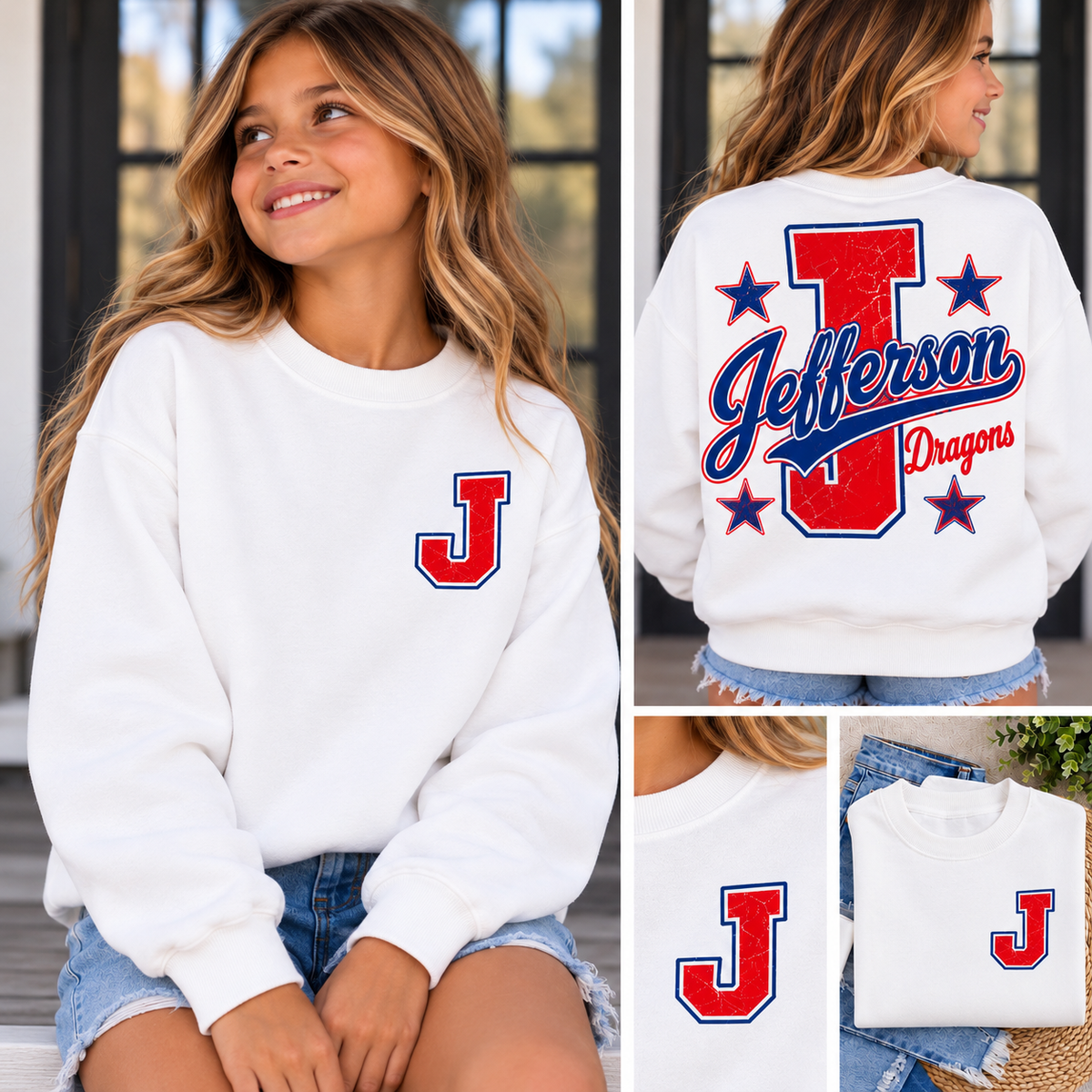 Youth Jefferson Varsity Crew Neck