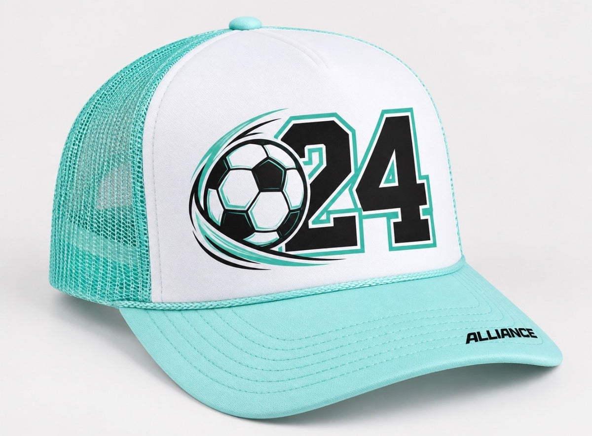 Alliance Custom Number Soccer Trucker Hat