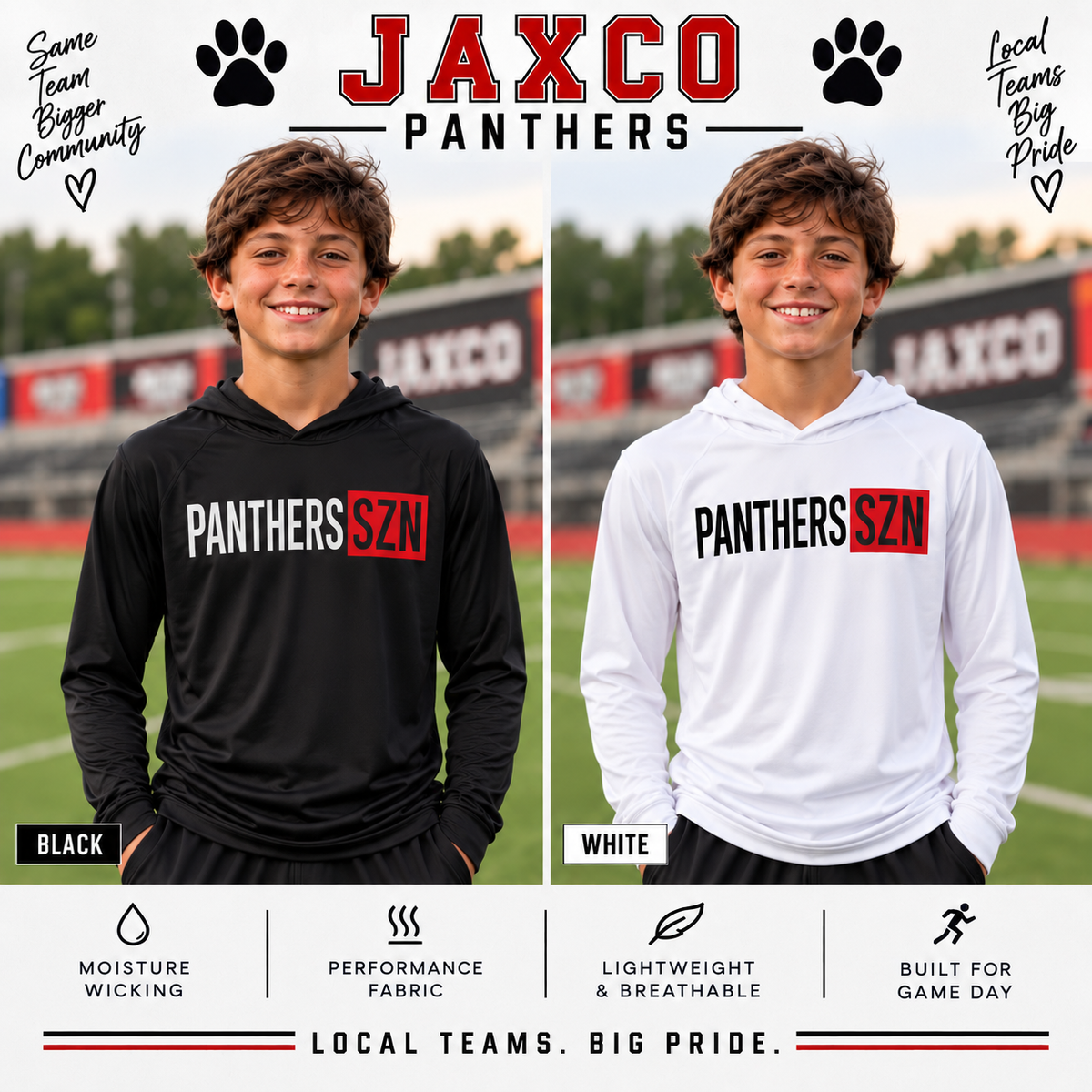 Boys Jaxco Szn Spirit Performance Hoodie