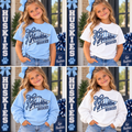 Girls Huskies Pennant Sweatshirt + Tee
