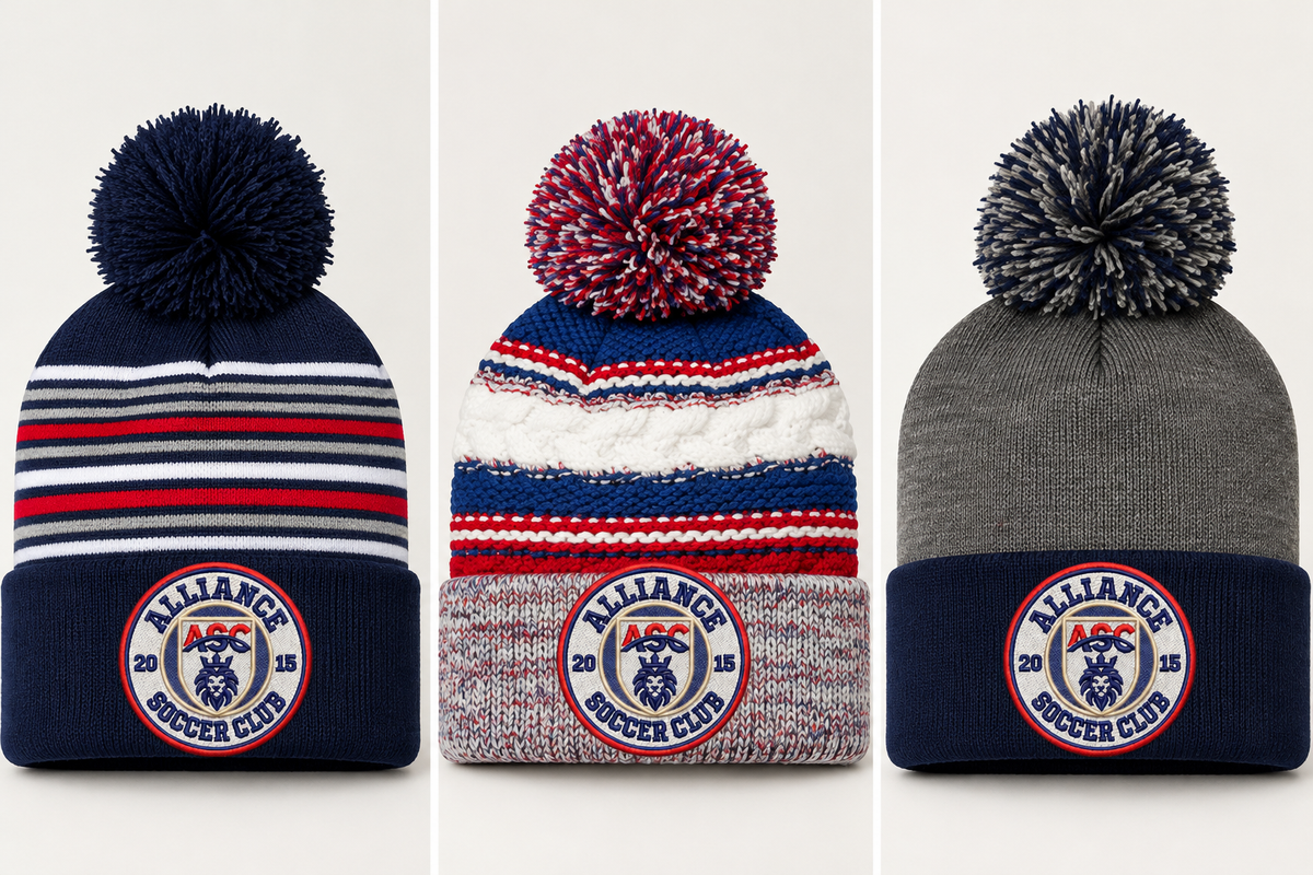 Alliance Soccer Club Pom Pom Beanie