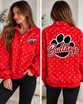 Georgia Red Polka Dot Pullover