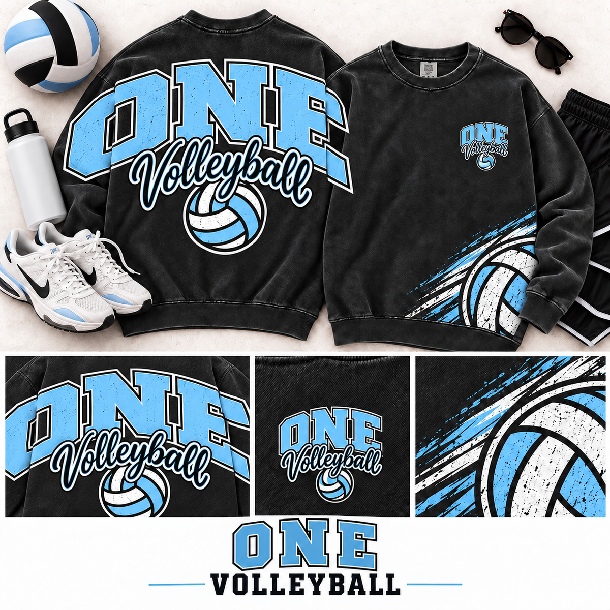 One Vintage Varsity Statement Crew Neck