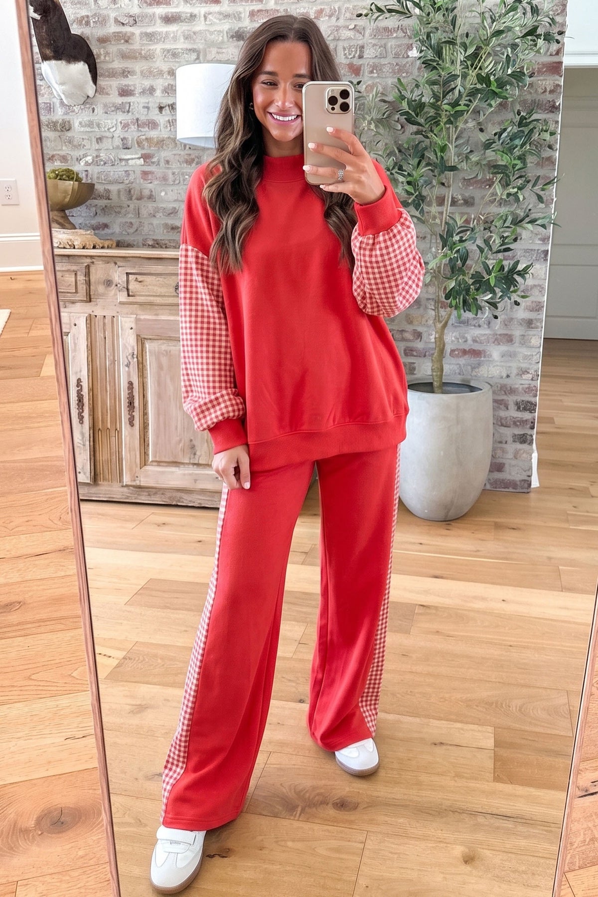 Red Gingham Sideline Set