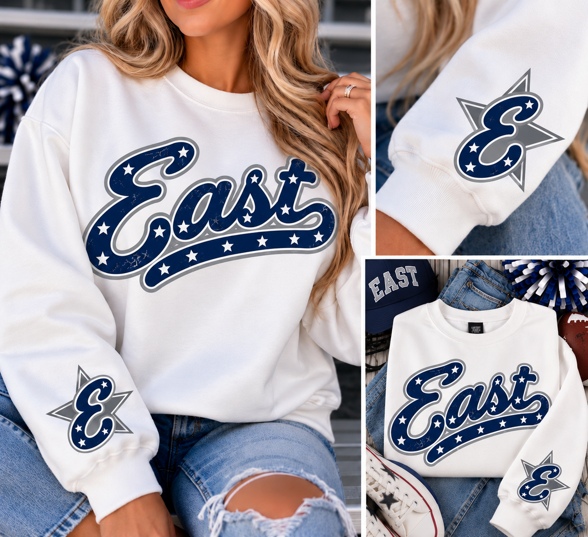 East Varsity Star Crew Neck