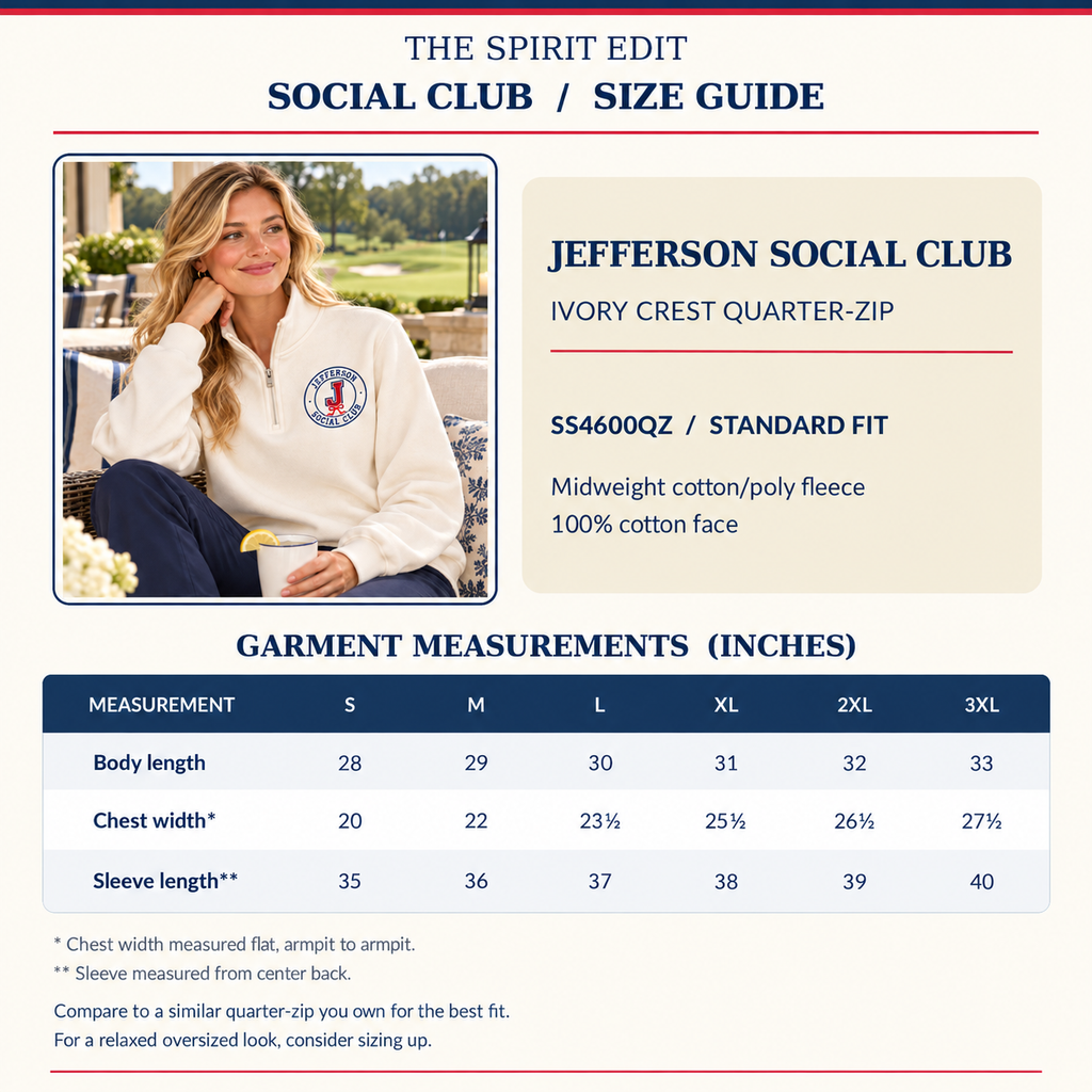 Jefferson Social Club Heritage Quarter-Zip