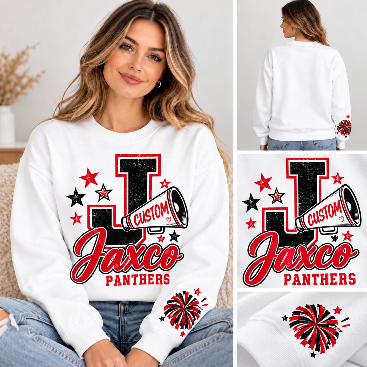 Jaxco Cheer Mom CrewNeck
