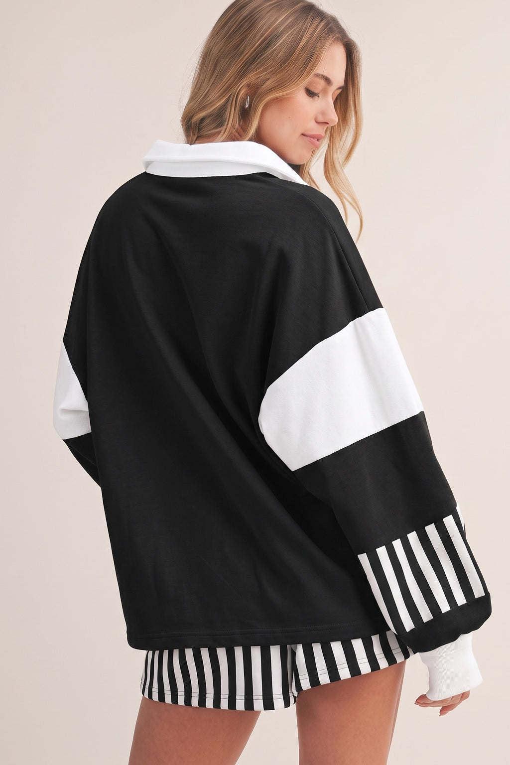 🖤 The Varsity Stripe Sideline Shorts Set