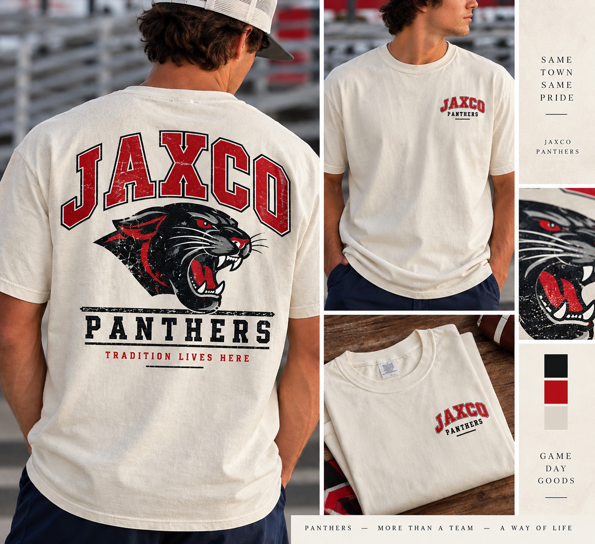 JAXCO Heritage Panther Tee ❤️🖤