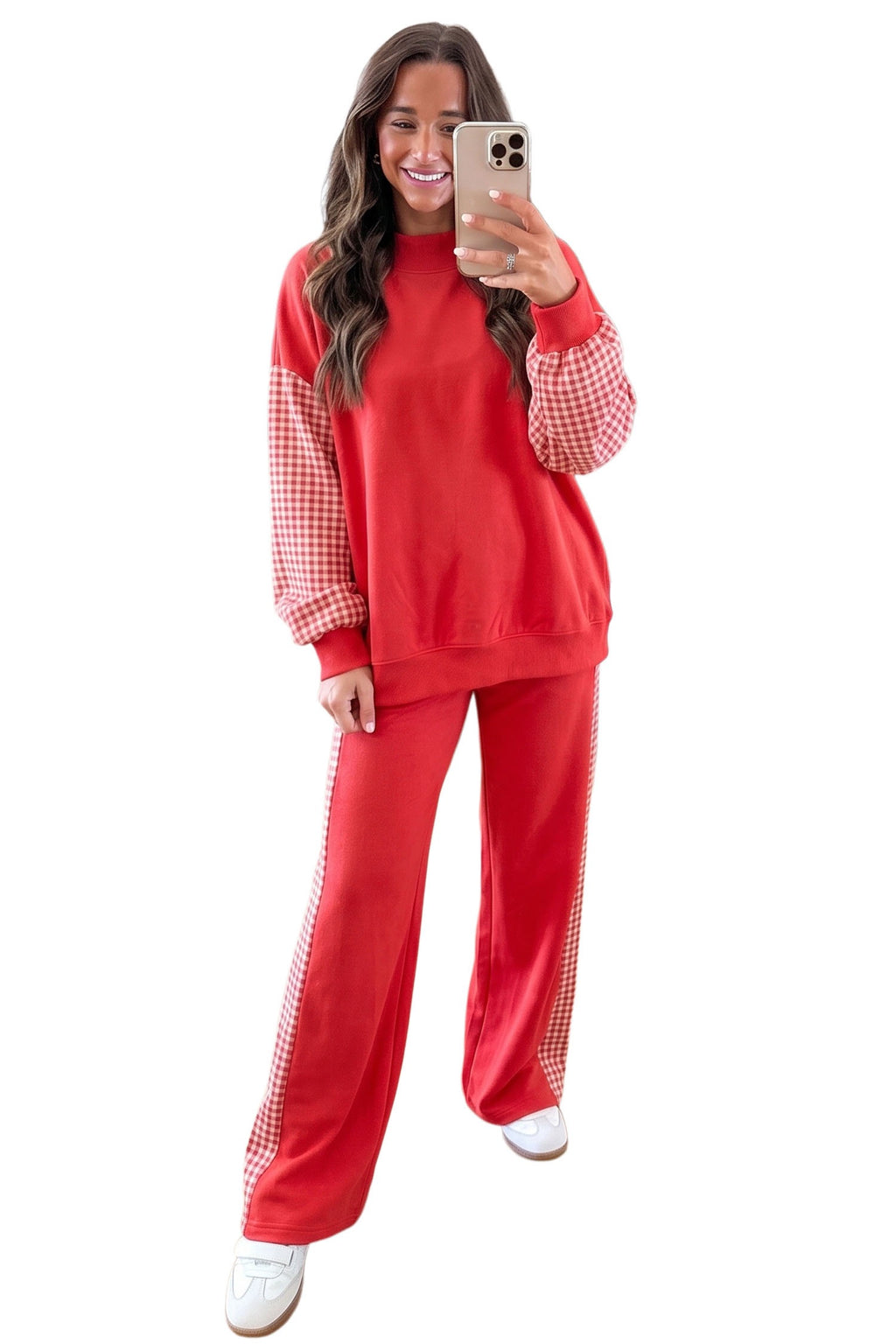 Red Gingham Sideline Set