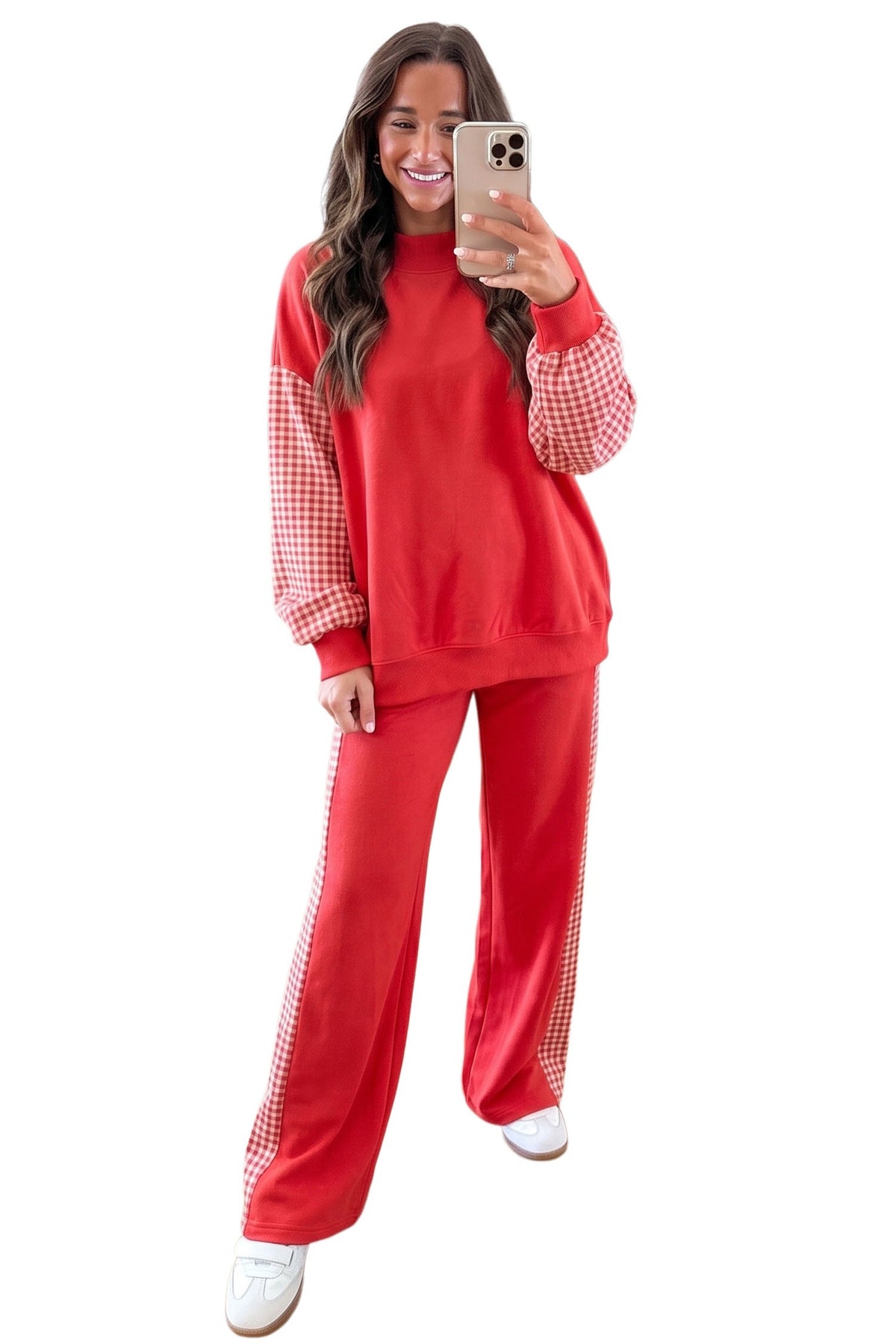 Red Gingham Sideline Set