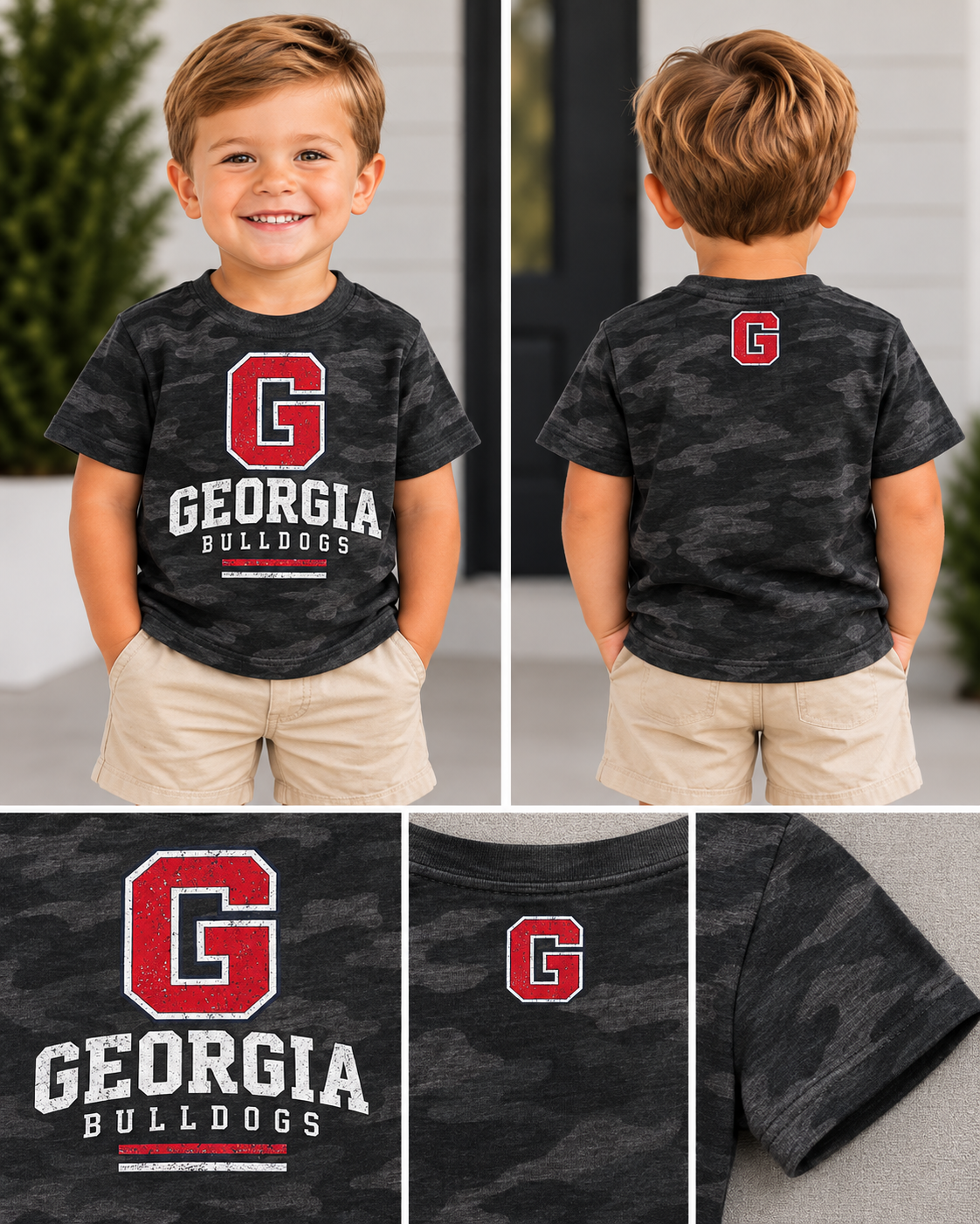 Little Boys Georgia Camo Tee - Toddler