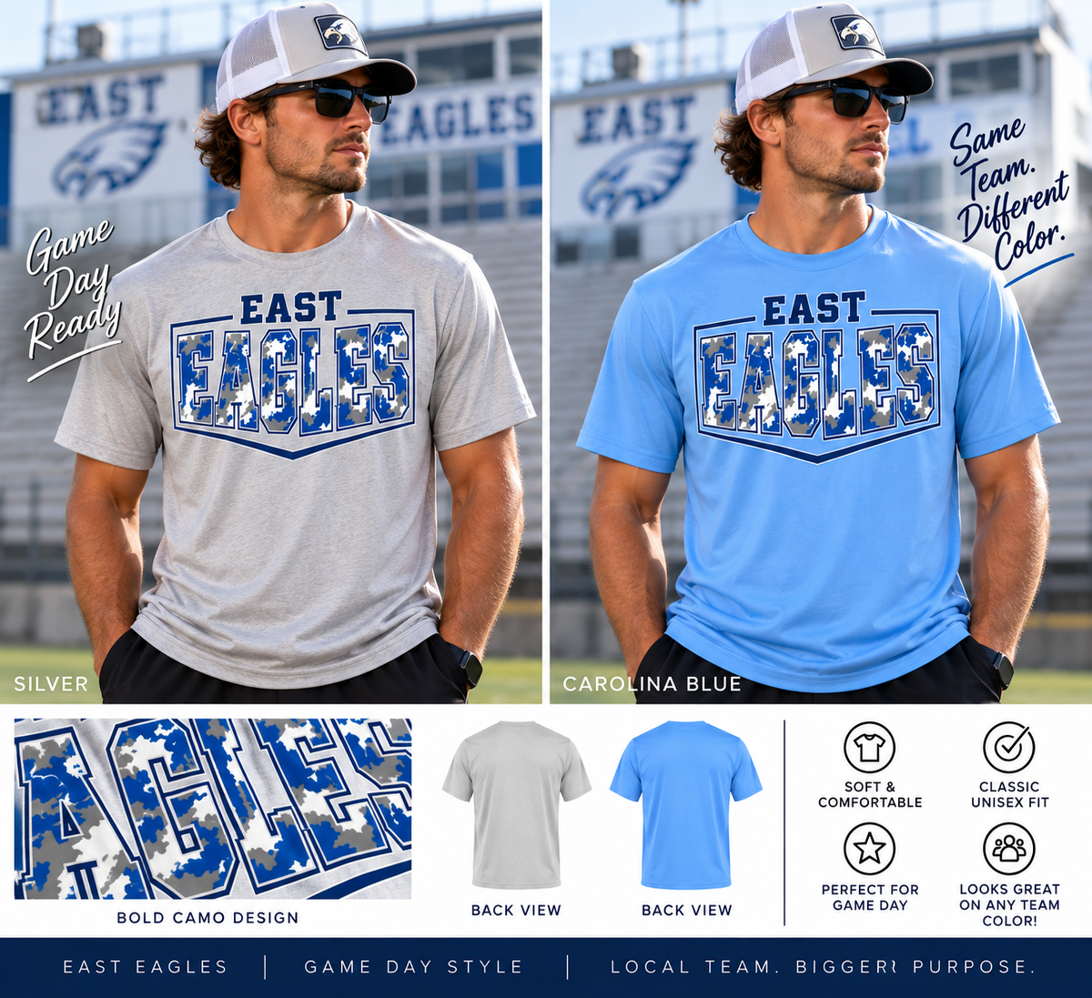 East Dragons Men’s Camo Performance