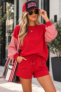The Sideline Gingham Short Set