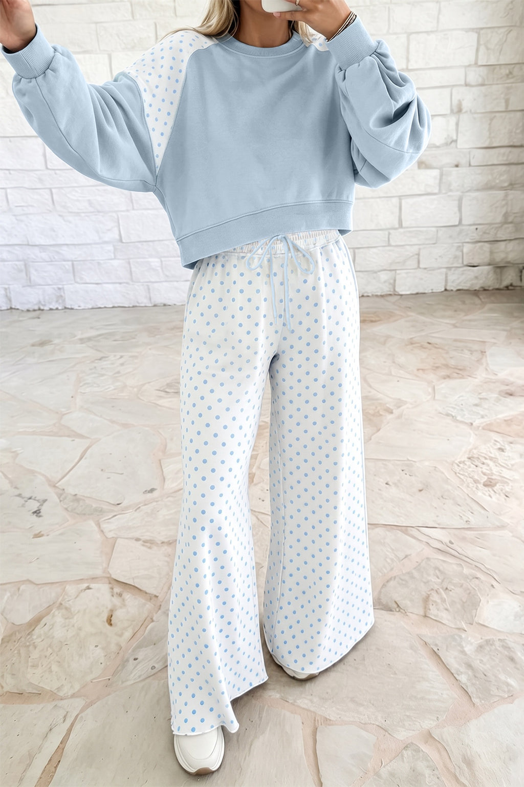 The Sweet Spot Polka Dot Pant Set