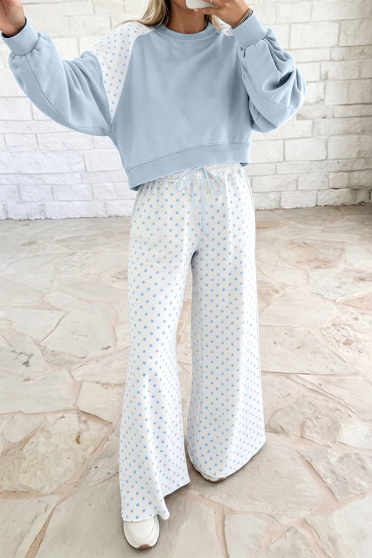 The Sweet Spot Polka Dot Pant Set
