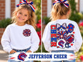 Girl's Jefferson Cheer Crewneck Sweatshirt