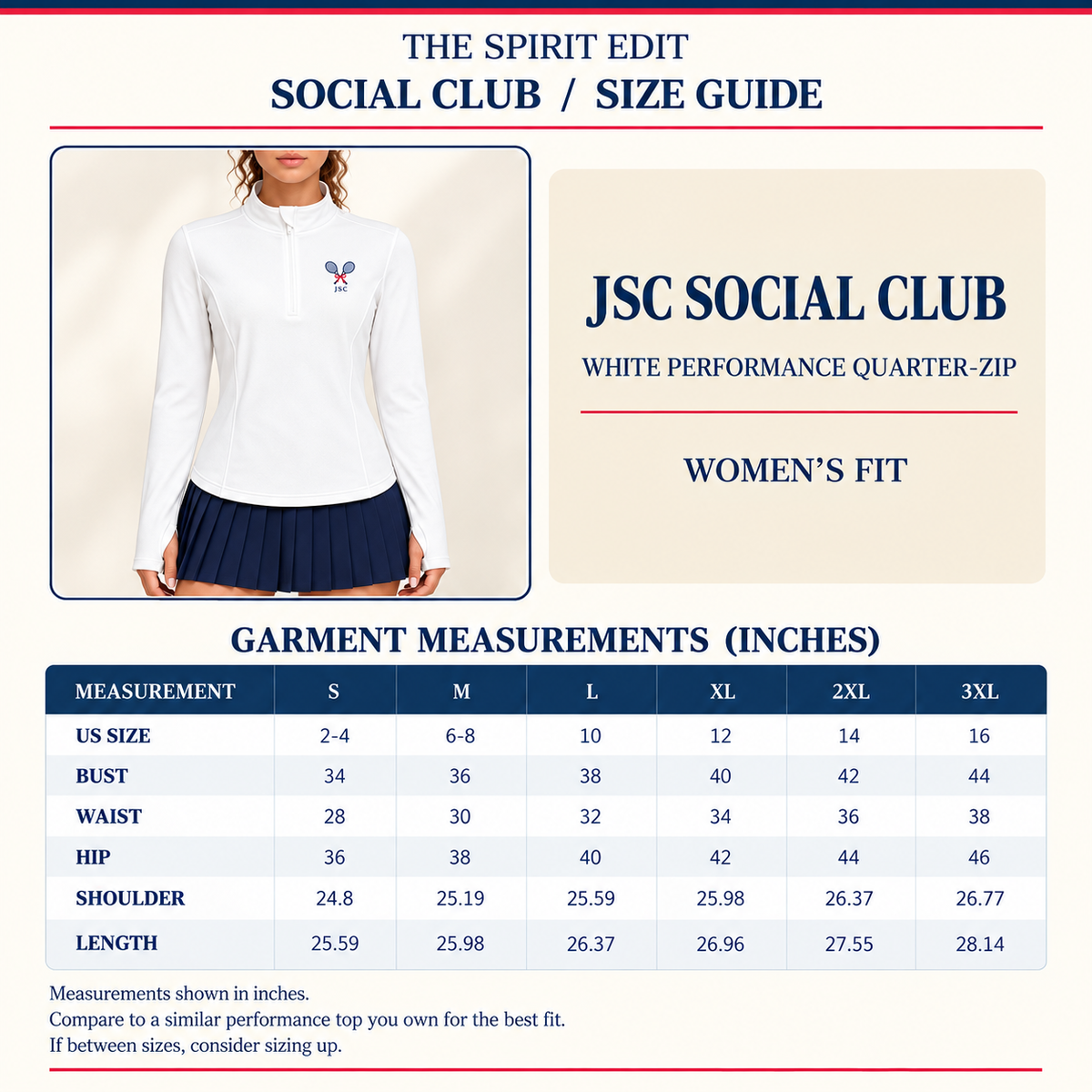 JSC Tennis Club Essential Quarter-Zip