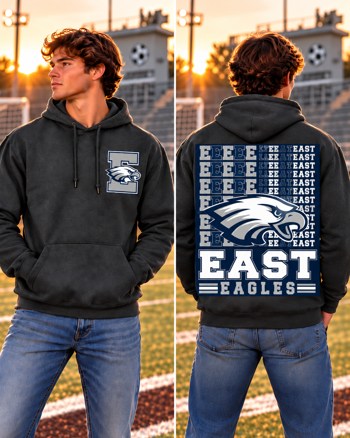 East Varsity Spirit Flag Hoodie