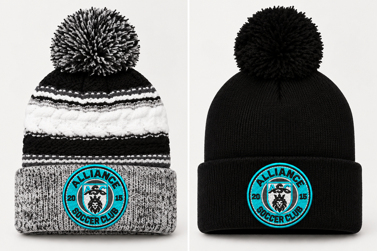 Alliance Soccer Club Pop Pom Beanie