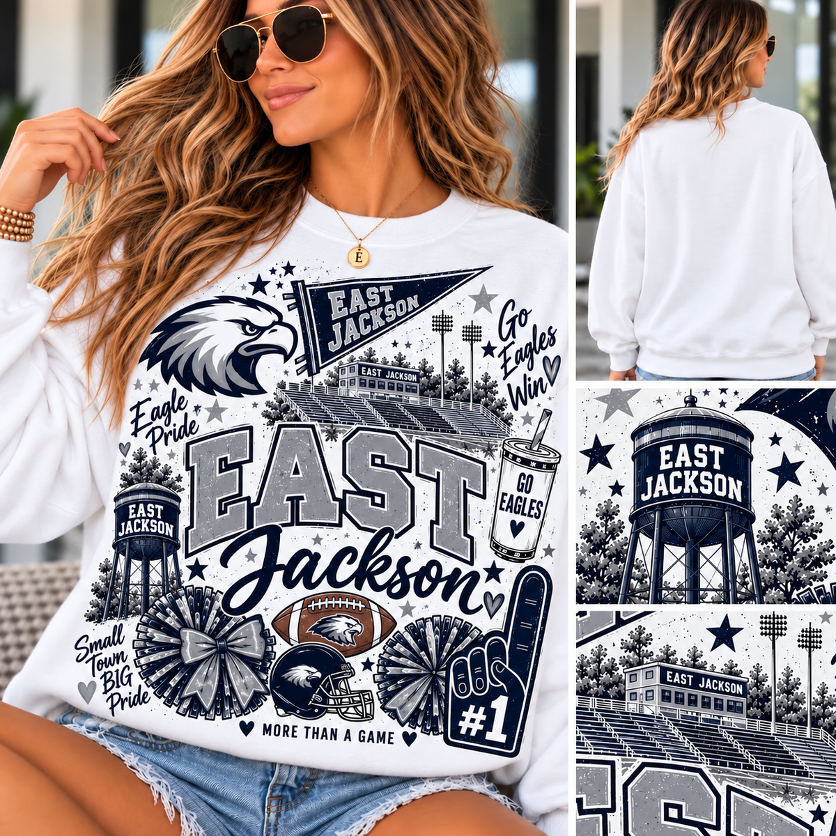 East Eagles  Pride Collage Sweatshirt
