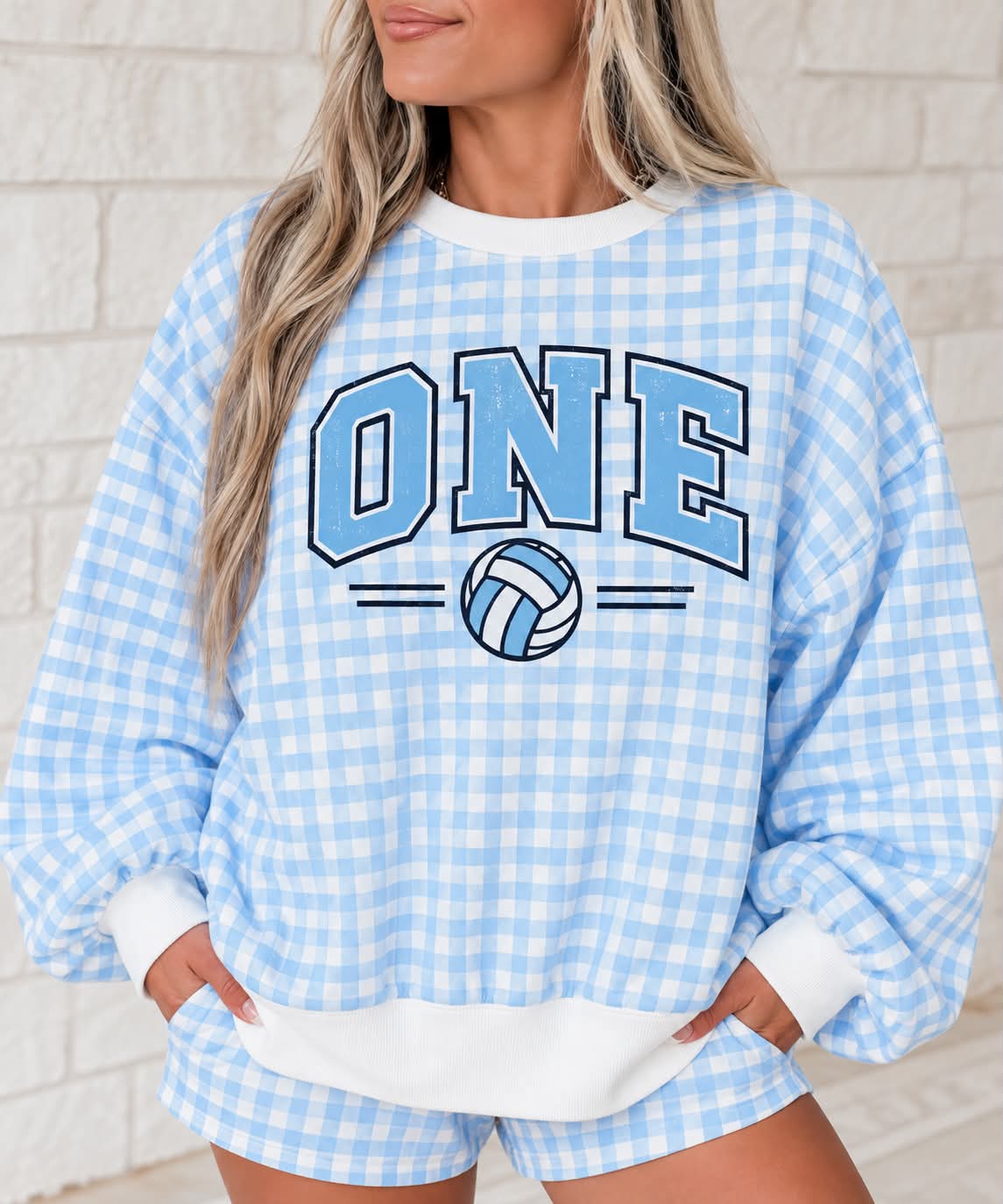 🩵 ONE Gingham Courtside Set