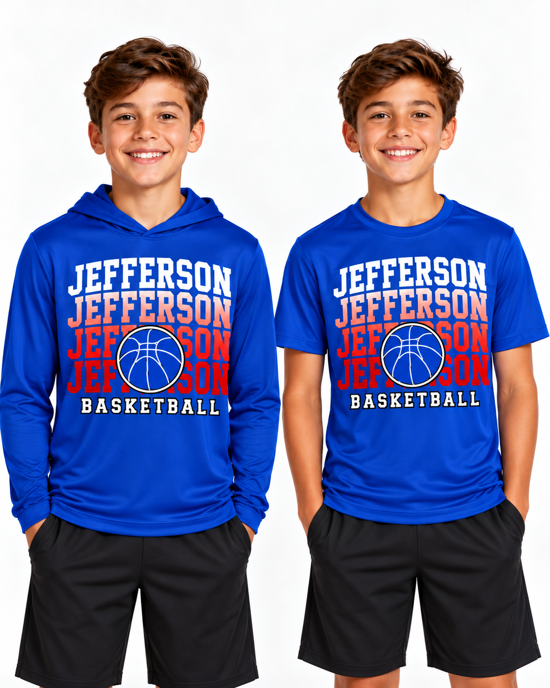 Boys Jefferson Basketball Tee/Hoodie