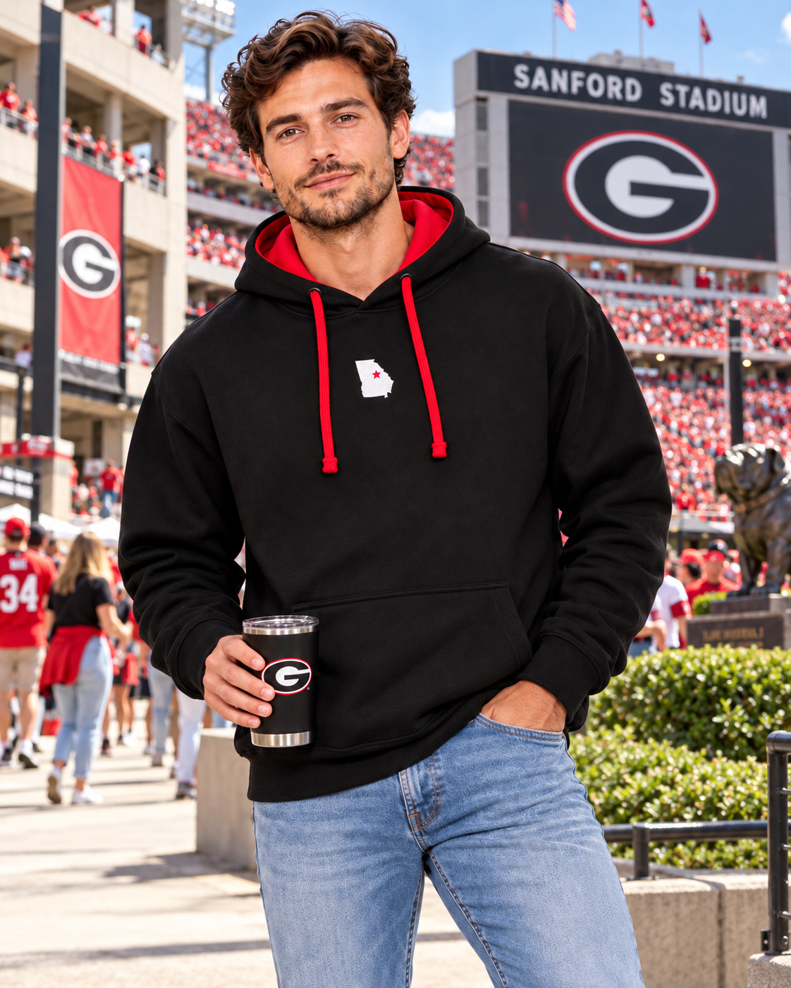 Georgia French Terry Hoodie (Black)